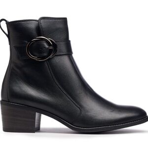 Paul Green Vanessa Black Leather Ankle Boots